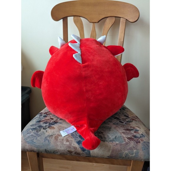 HTF Squishmallows Baiden Red Dragon 16"? 15"? Plush Toy EUC - Picture 4 of 9